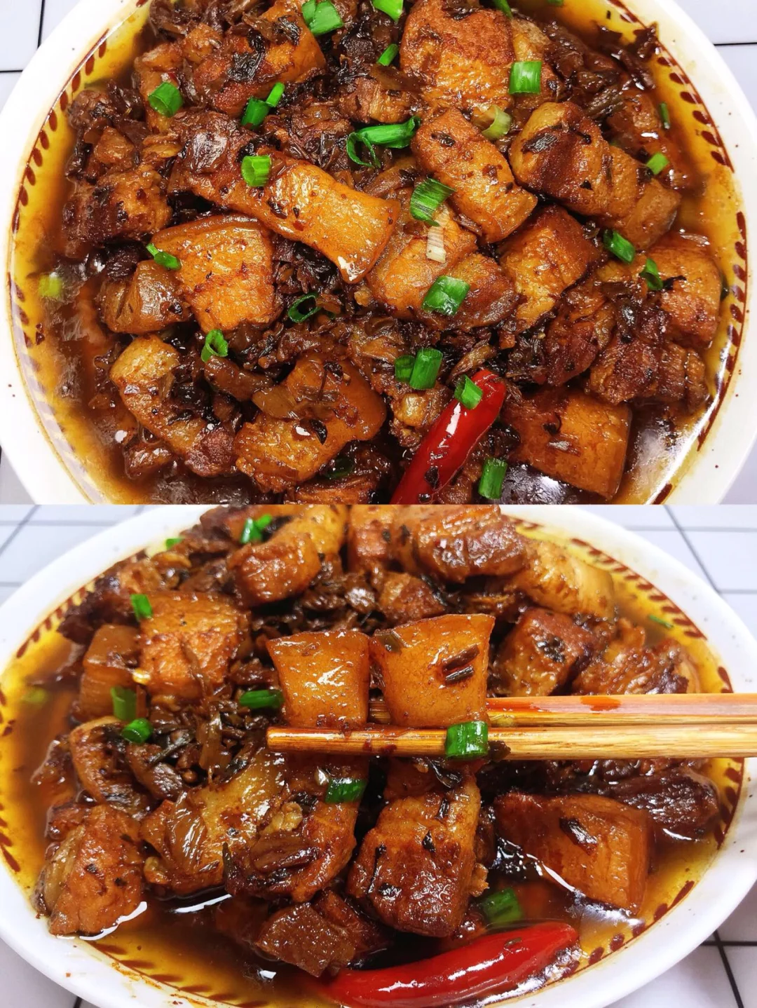 梅干菜烧肉这样做！超级下饭👏太好吃了！😋