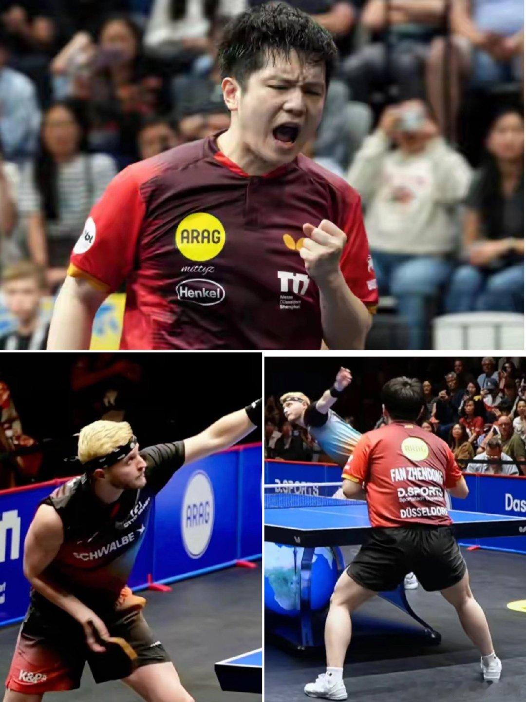 樊振东 德甲复仇 今晚双重复仇✅樊振东连斩鲁伊斯、杜达樊振东德甲谁懂啊！今晚德甲看得太解气了👏一年前德甲首秀，樊振东先后输给鲁伊斯、杜达两个人。鲁伊斯打法怪异，一手“草莓拧”节奏刁钻，当初打得小胖很不适应；杜达搏杀凶狠，也是德国队的实力悍将。时隔一年再次碰面，两场全部3‑0零封拿下！▪️樊振东 3‑0 鲁伊斯｜彻底限制住对手招牌拧拉，全程牢牢掌握节奏▪️樊振东 3‑0 杜达｜顶住对方疯狂搏杀，关键分处理十分老练两场都是俱乐部联赛，虽然不属于WTT国际大赛，但能把去年爆冷赢自己的两位对手全部赢回来，这份调整能力真的太亮眼。放下过往的遗憾，用实力完成双重复仇，期待小胖后续继续保持好状态👍