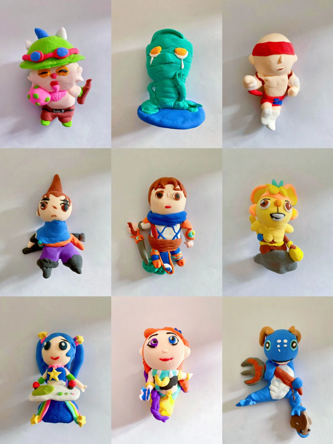 我捏的LOL英雄，谁能全部认出来？我算你厉害！[偷笑R]