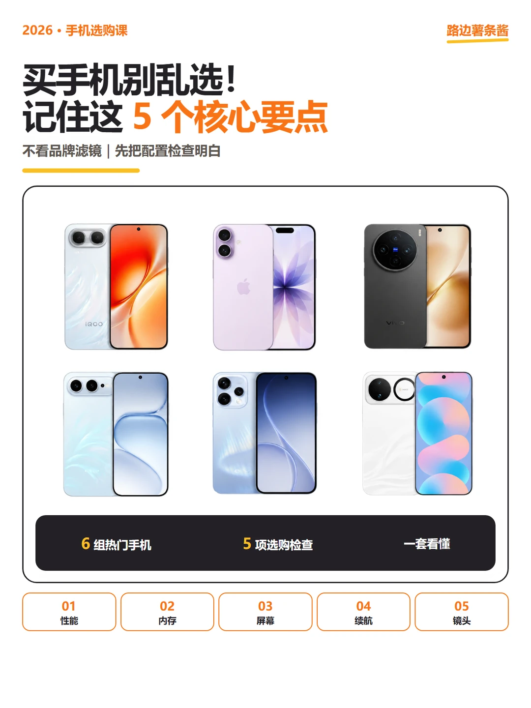 2026✨买手机别乱选！记住这 5 个核心要点