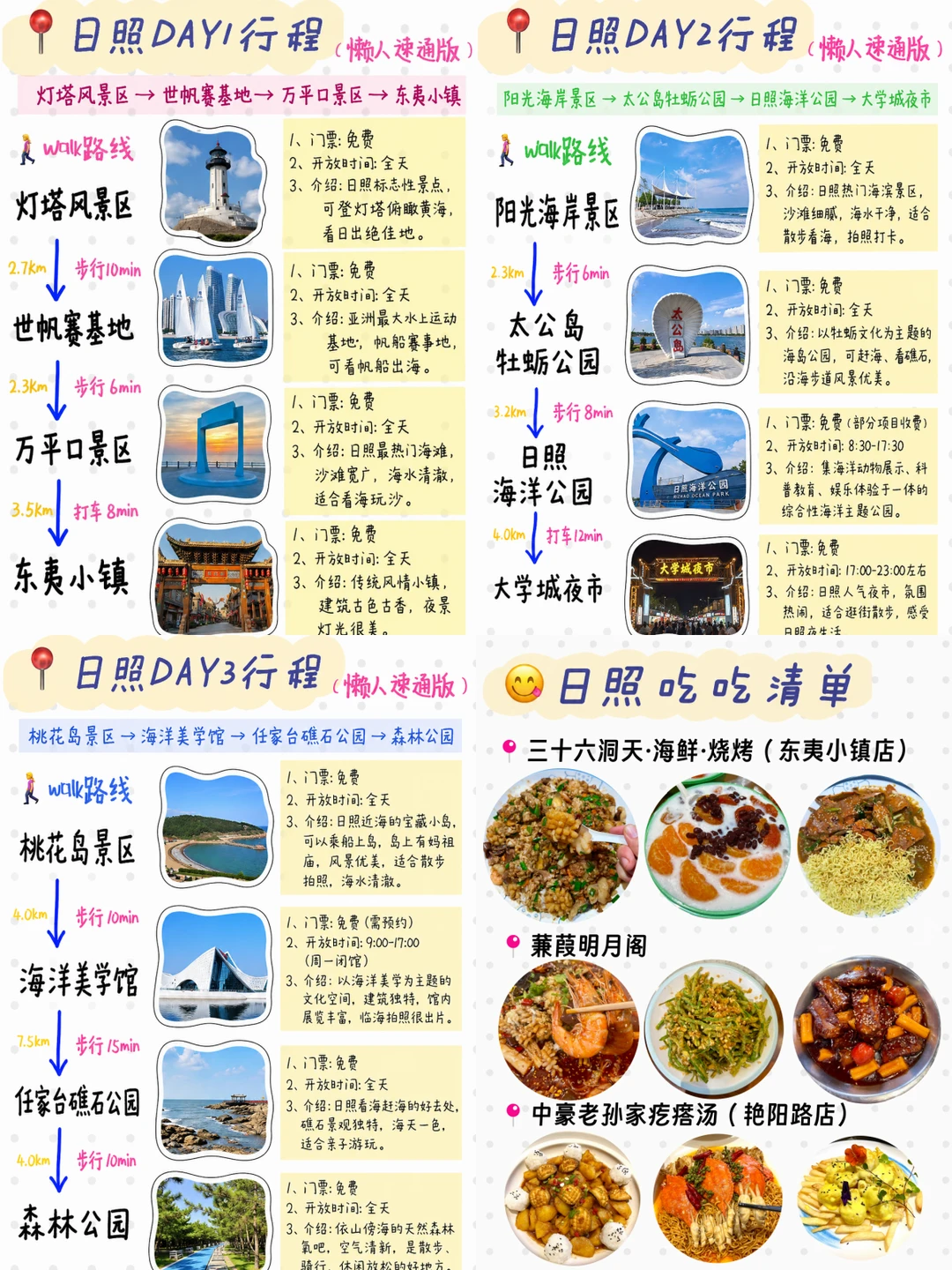 500勇闯日照手写版旅游plog☺（不踩雷）