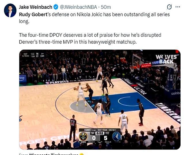 今天看到个事儿，直接沉默了。    4月24日季后赛，森林狼113-9...