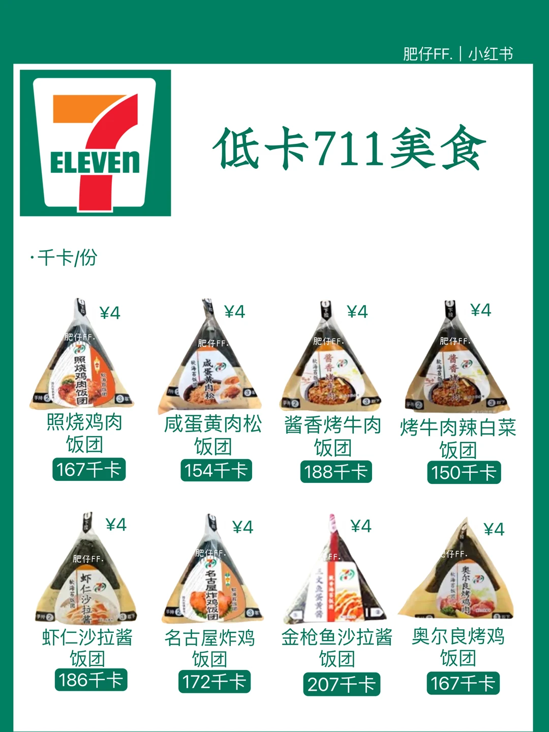 【711便利店】热量测评