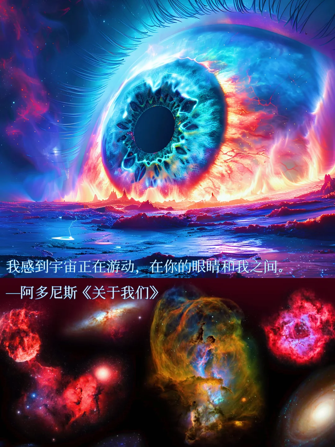 138亿年，宇宙终于在你的眼睛里，看见了自己