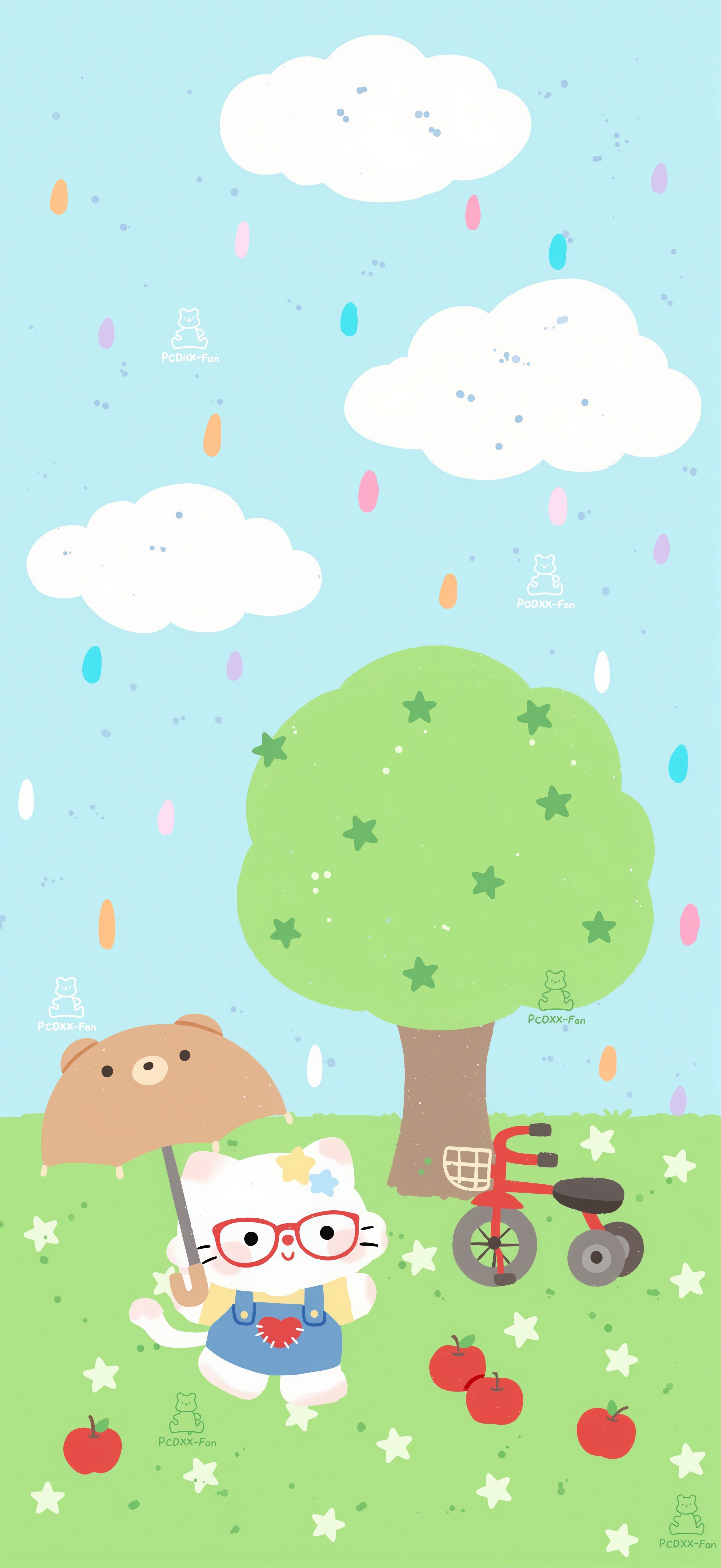 一期可爱萌萌平铺壁纸/聊天背景分享🐣๑ᵕ̳ ᴥ ᵕ̳๑🦌