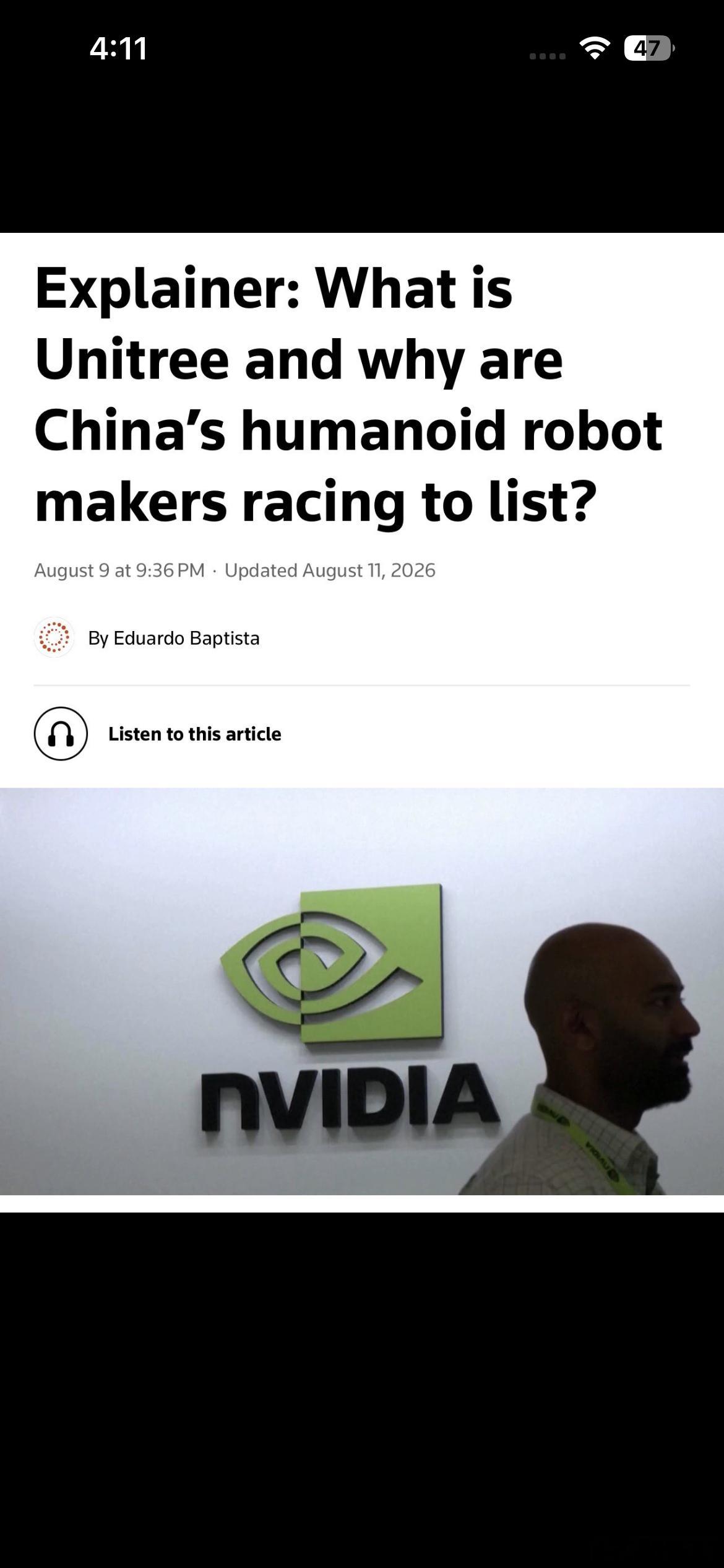 路透社的分析认为，宇树科技之所以选择在这个时间点加速上市，核心并不是“缺钱救急”，而是中国机器人行业正进入资本密集型竞争阶段，AI模型、核心零部件、产能扩张和海外市场都需要持续投入巨额资金，而当前资本市场又愿意给予具身智能企业非常高的估值，因此现在上市既能提前锁定融资，又能抢占行业 ​