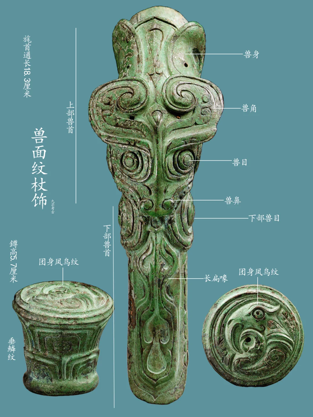 三千年前的青铜杖饰，功能是权杖还是扶杖？