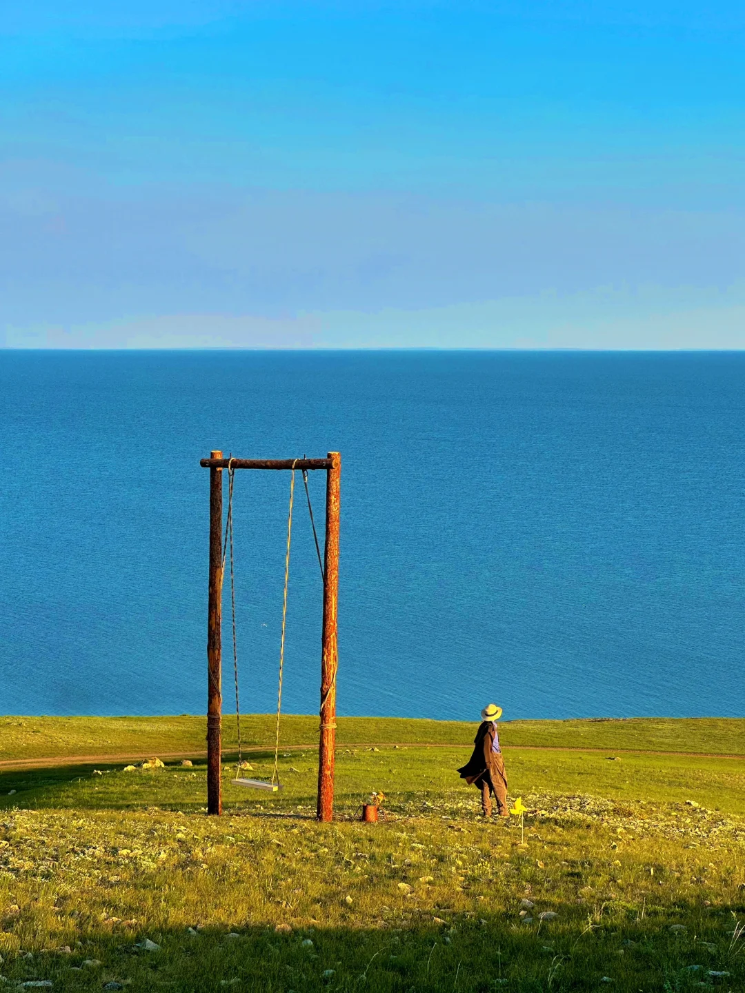 不是日本是内蒙，在草原尽头荡起海上秋千