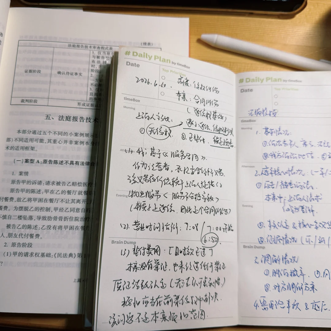 我的律师开庭即兴笔记&庭后汇报模板分享📝