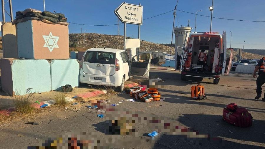 🇮🇱🇺🇸SouthFront与多家媒体报道，9月23日约旦河西岸中部“贝尔”检查站（443公路沿线）发生汽车冲撞袭击：一名司机加速撞向警车，造成一名正在执勤的以军预备役士兵重伤，袭击者随即被以军开枪击毙。伤者经证实是以色列驻美大使耶希埃尔·莱特的儿子内利亚·莱特，被送至耶路撒冷沙尔·泽德克 ​