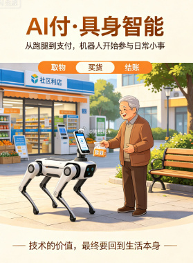 #网友称狗腿付才是真接地气##支付宝辟谣狗腿付#这届网友玩儿梗真的脑洞太大了！人家只不过是把支付功能加到机器狗身上，让支付更便捷而已，啷个“狗腿付”都来了？明明是“狗头付”嘛。
话说，随着 AI 逐渐渗透到生活方方面面，支付方式也确实多样化起来了，以前的扫码支付，后面的掌纹支付，刷脸支付 ​