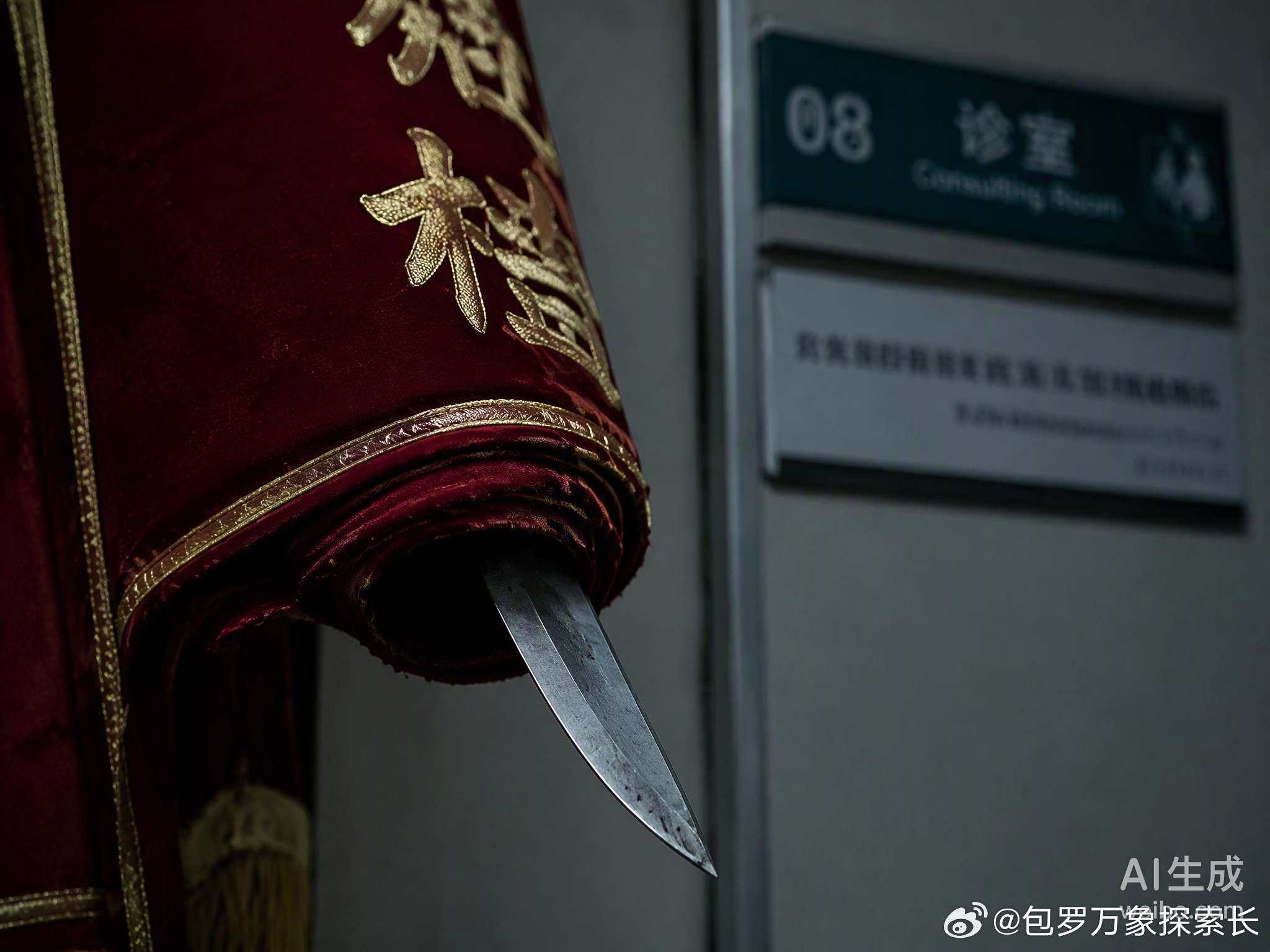 锦旗里藏刀，这哪里是致谢，分明是精心策划的陷阱。贵州中医药大学第二附属医院发生的这起伤医案，细节让人背脊发凉。嫌疑人胡某某因对之前的治疗不满，本想报复一位老专家，却因目标不在，转而将屠刀挥向了隔壁科室一名毫无接诊关系的住院医师。

更令人心寒的是，这位受害医生身患小儿麻痹后遗症，腿 ​