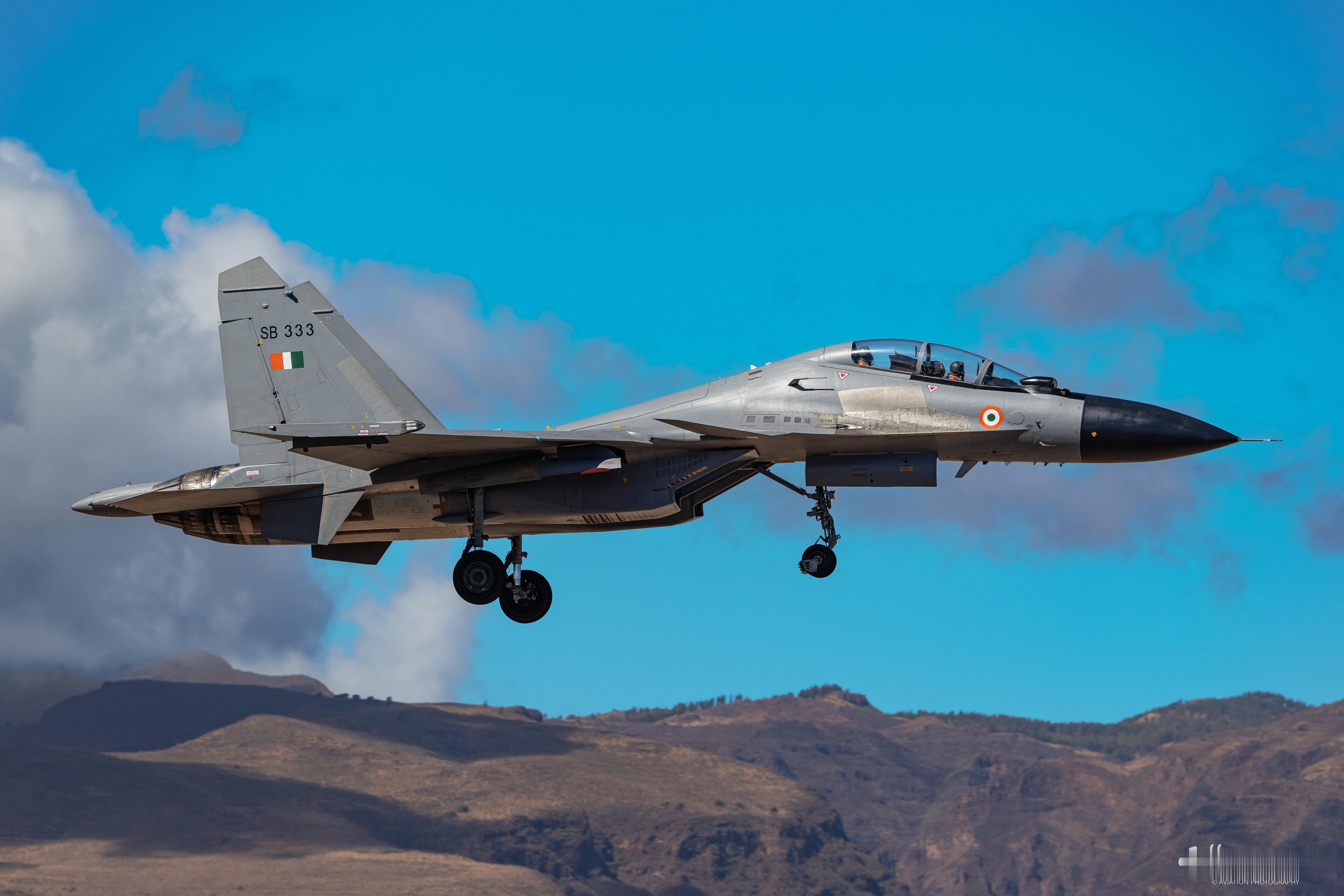 #高分辨率图像# 印度的 各种 战机，SU30油迹斑驳 ​