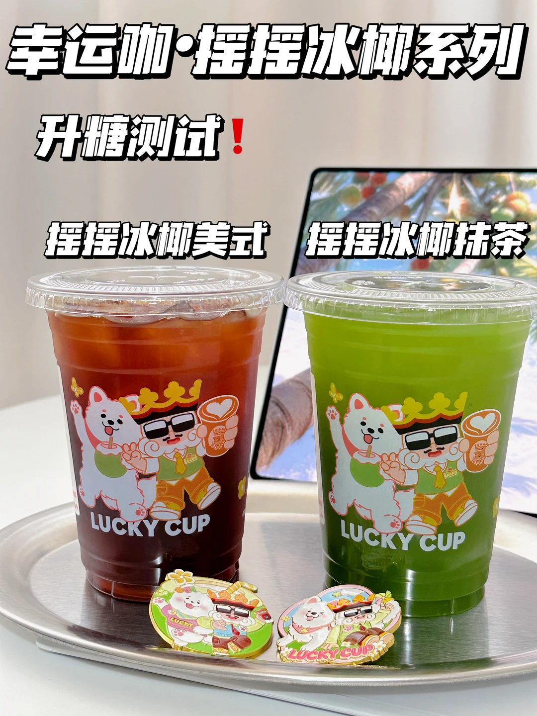 减脂可冲❗幸运咖新品摇摇冰椰系列测评