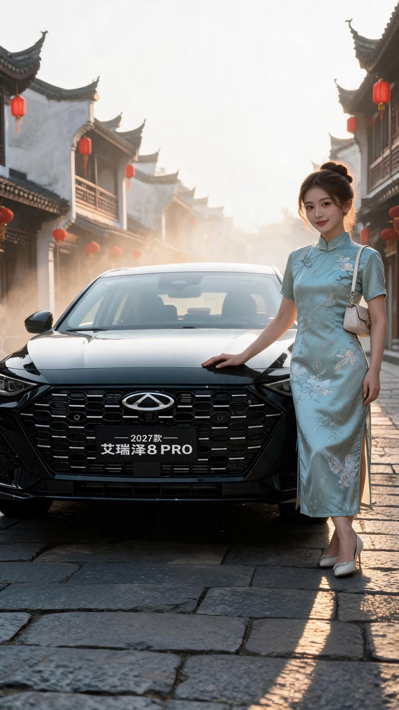 当国风古巷遇上2027款艾瑞泽8 Pro，中式古建筑与现代轿车的碰撞，画面直接美到出圈[色]
黑武士车身真的太有气场，清晨柔光洒在车身上，漆面质感高级感拉满。点阵式大尺寸前脸格栅，造型锐利大气，低趴轿跑姿态，线条流畅运动，不管是停拍还是上路行驶，回头率直接拉满，家用、通勤、偶尔商务出行都hold得住。
不止颜值能打，智驾才是这台车的大惊喜🔥
搭载猎鹰500高阶智驾，打破油车没有强辅助驾驶的刻板印象。日常城市跟车、变道，高速巡航都可以给到辅助支持。燃油轿车也能拥有媲美电车的智驾体验，大大缓解开车疲劳感，新手司机也更有安全感。
十万出头的A+级家轿，外观颜值出众，高阶智驾直接给到，性价比真的很能打。
现在购车福利给力，1000抵10000，置换补贴至高20000，新车10.49万起。
感兴趣的朋友可以线下到店，亲身感受实车的魅力。#2027款艾瑞泽8PRO上市 #艾瑞泽8PRO