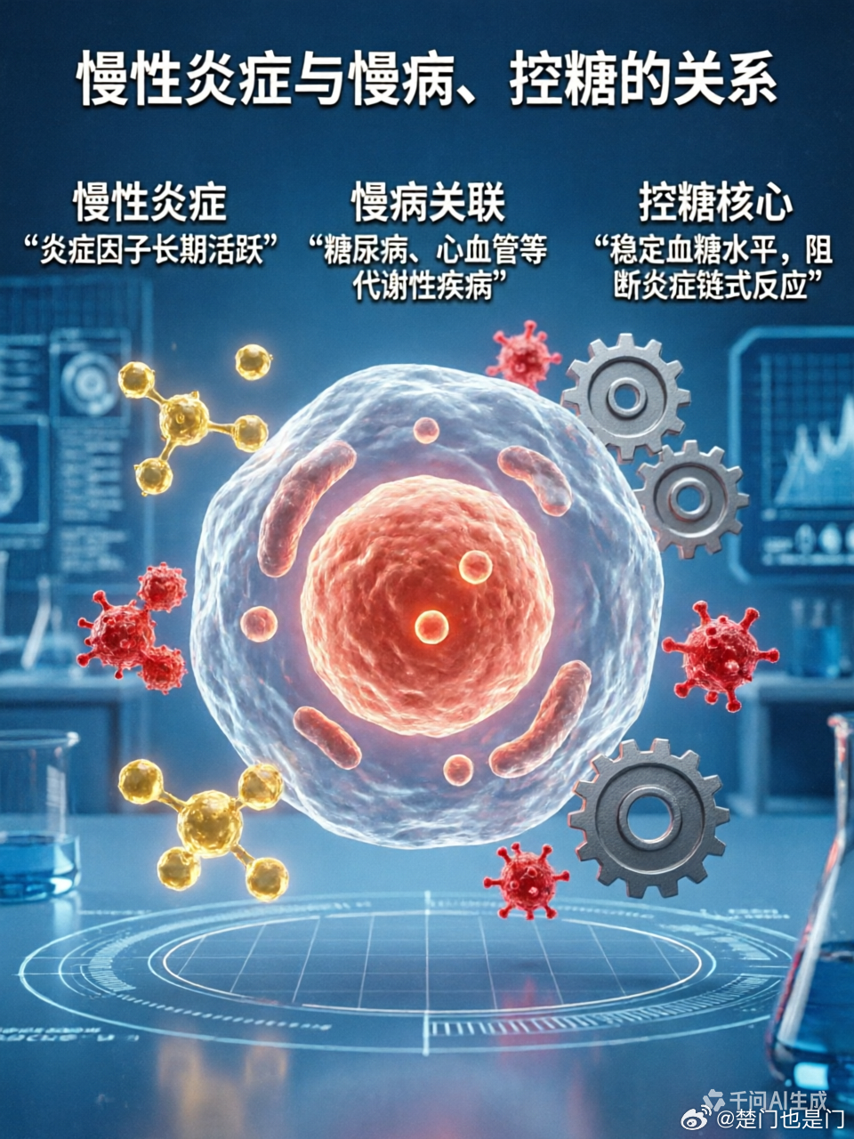 慢病科普的最大盲区其实是“慢性炎症”。它不仅是控糖路上的隐形杀手，更是...