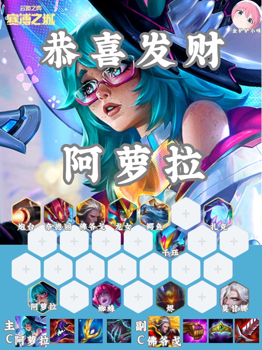 恭喜发财阿萝拉开局一图流快来学！！