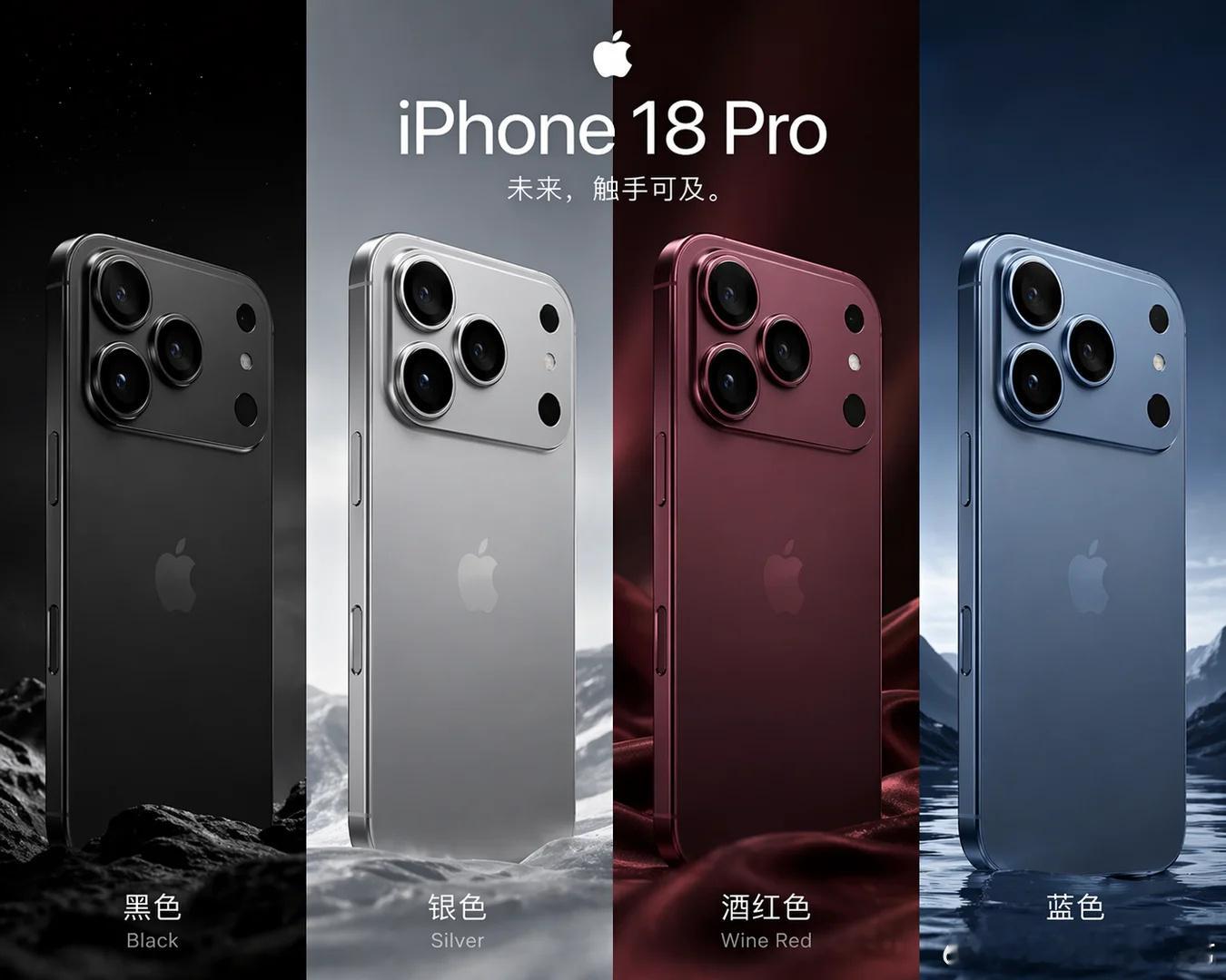 iPhone18 Pro新配色 远峰蓝真的回来了iPhone18 Pr...