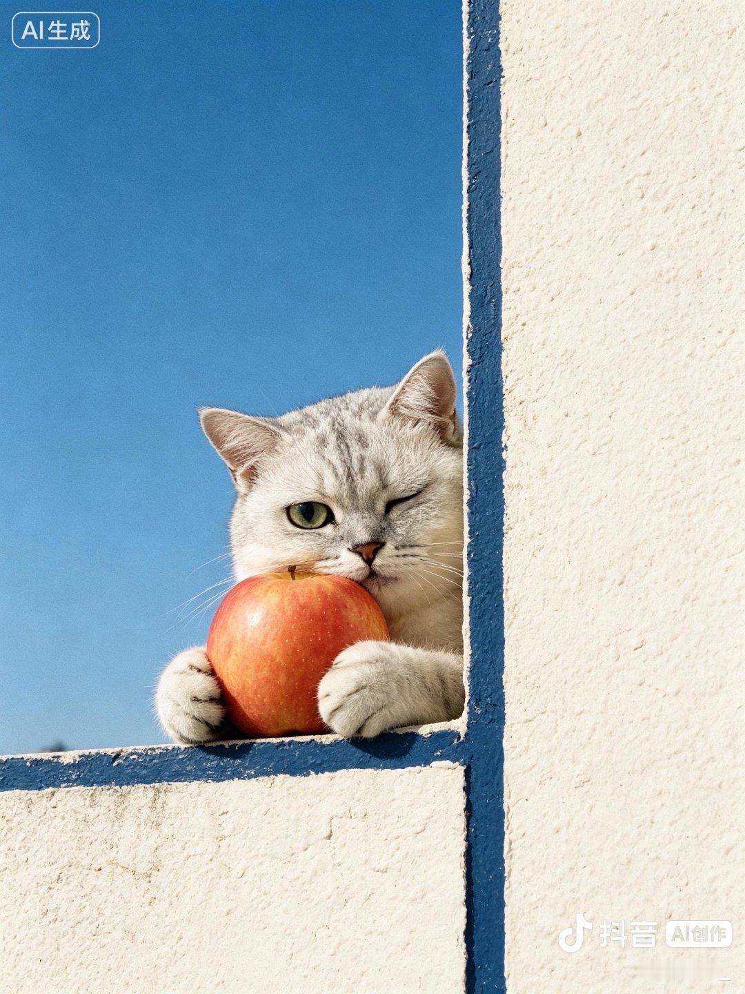 用 AI 给家里的两只小猫生成了几组艺术照，也太可爱了🍎 ​