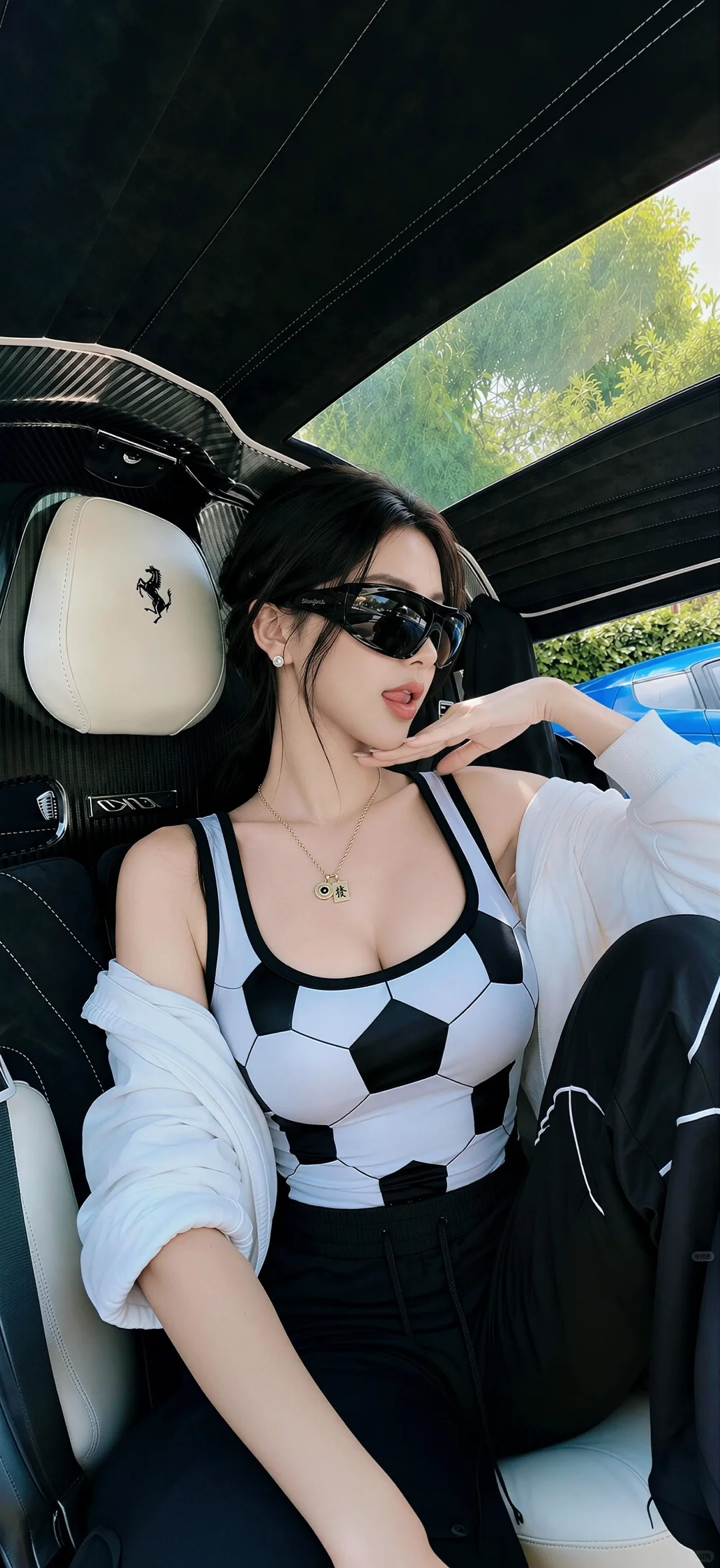 这个足球top我先穿了！💕💕