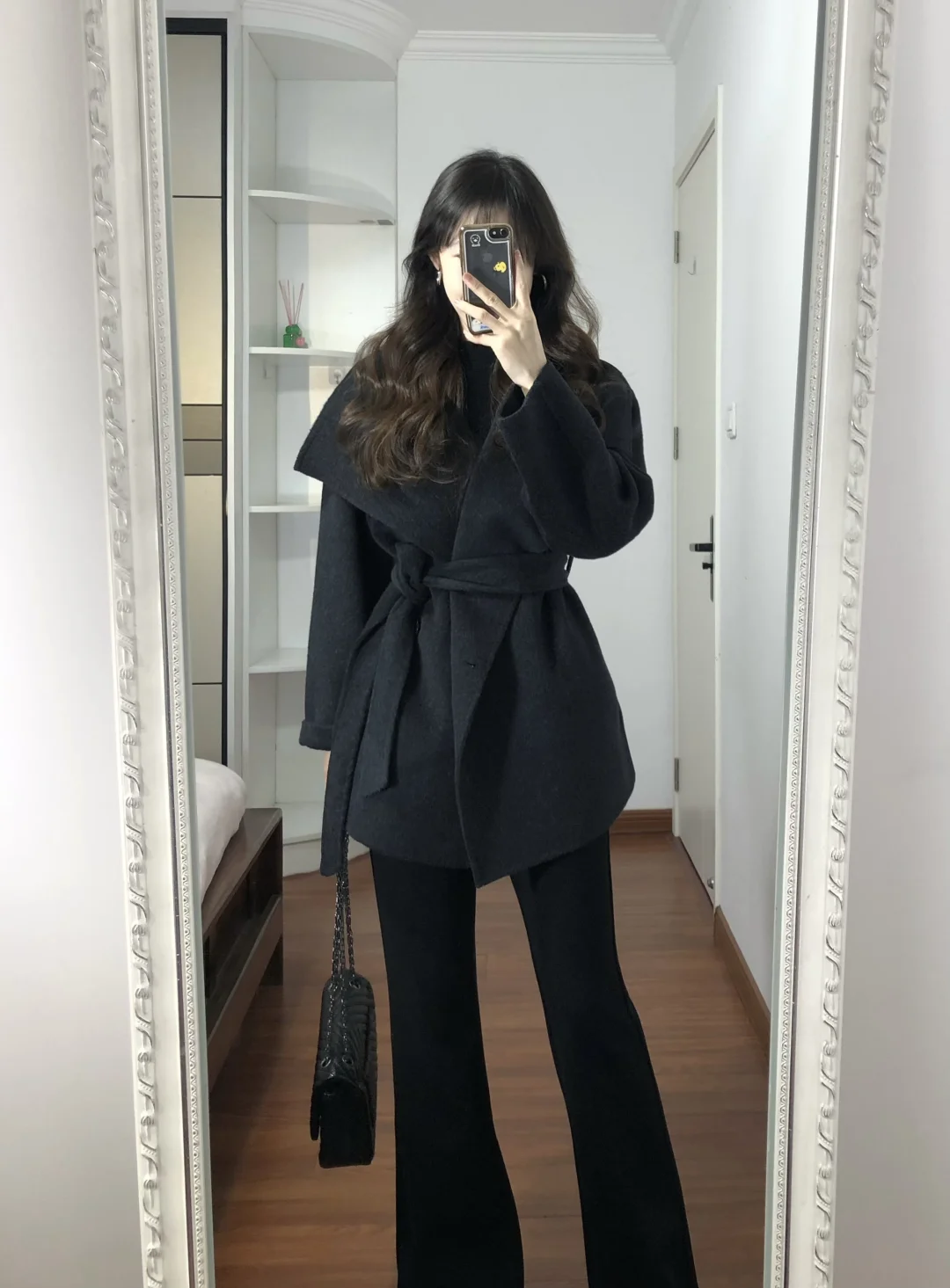 今年第一件黑灰大衣