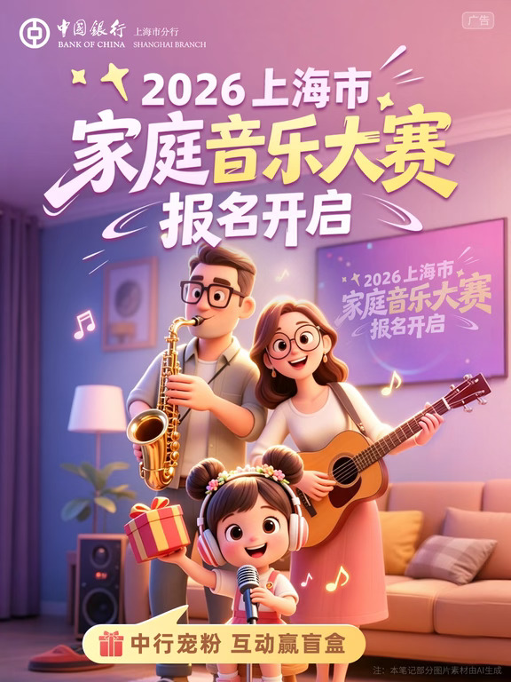🎵2026上海市家庭音乐大赛✨免费报名开启