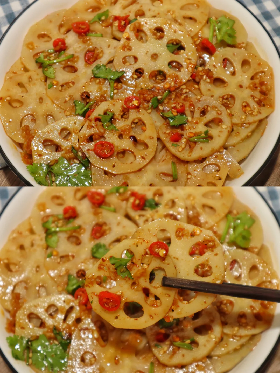 麻辣过瘾的凉拌藕片真的是好吃绝了！