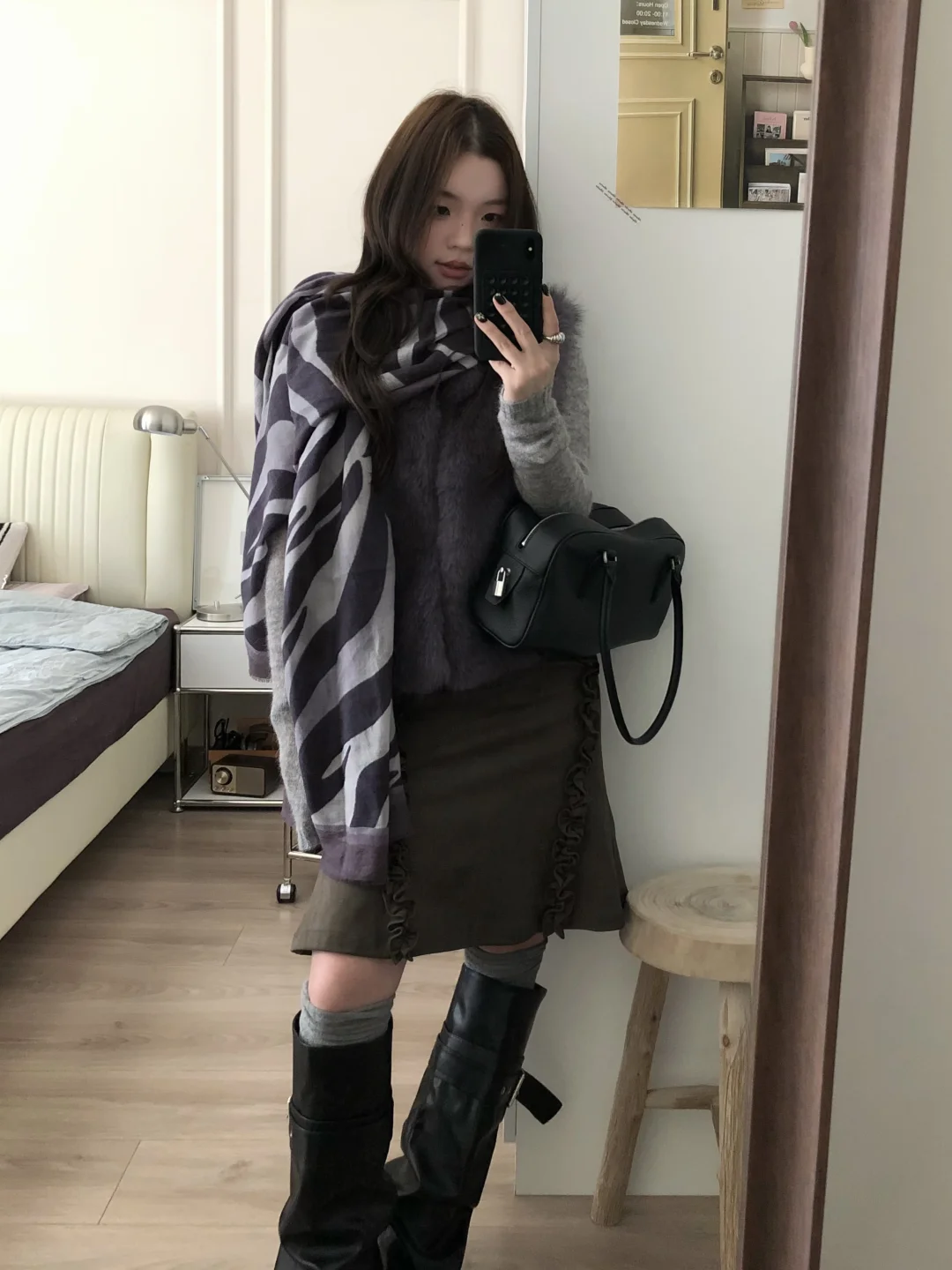 低饱和灰紫～美到我心里了！