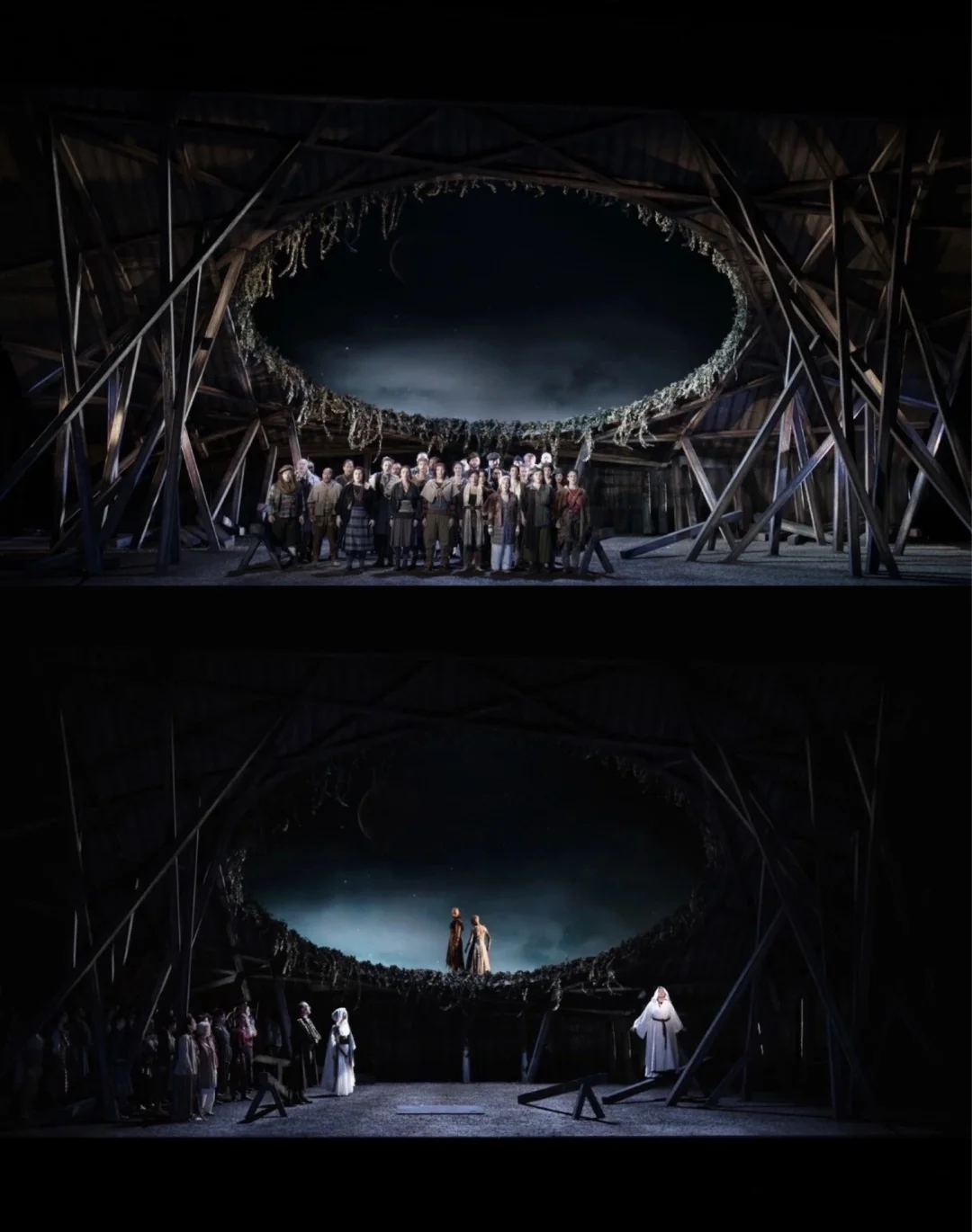 仅通过倾斜的圆让这些质朴的材质表现高级感