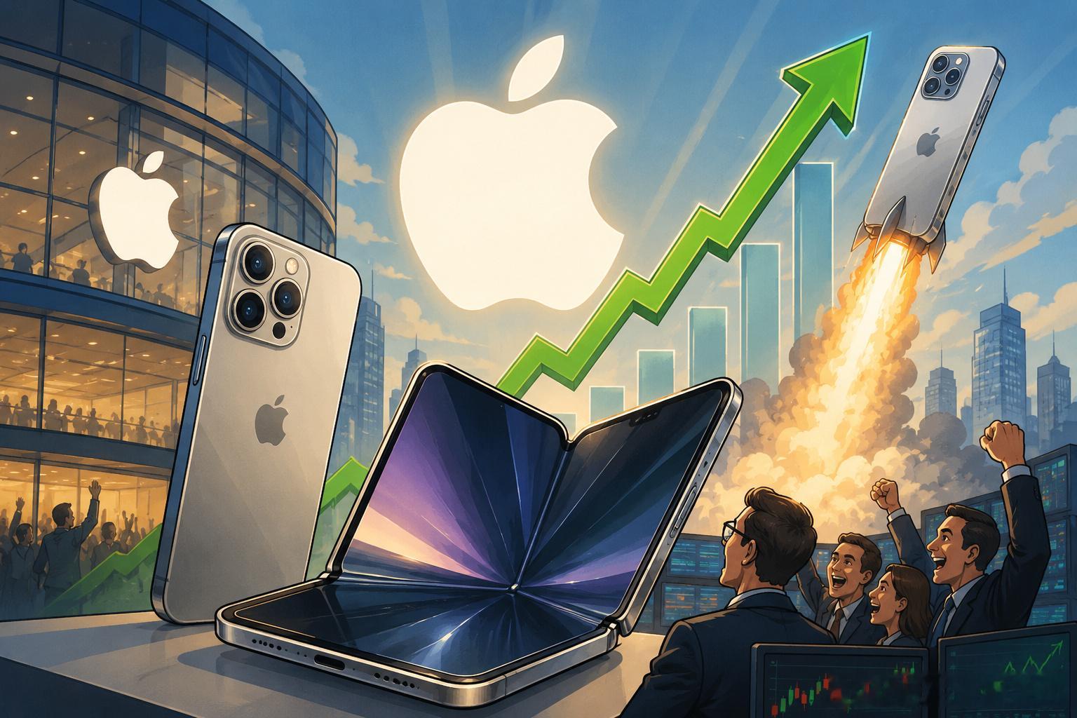 5天暴涨3.3万亿，苹果突然又让华尔街兴奋了：折叠屏iPhone，可能...