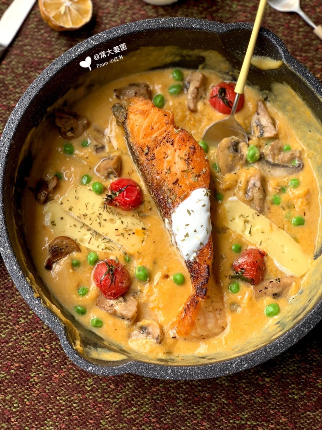 抗炎饮食|低卡南瓜豆乳浓汤三文鱼🎃0奶油！