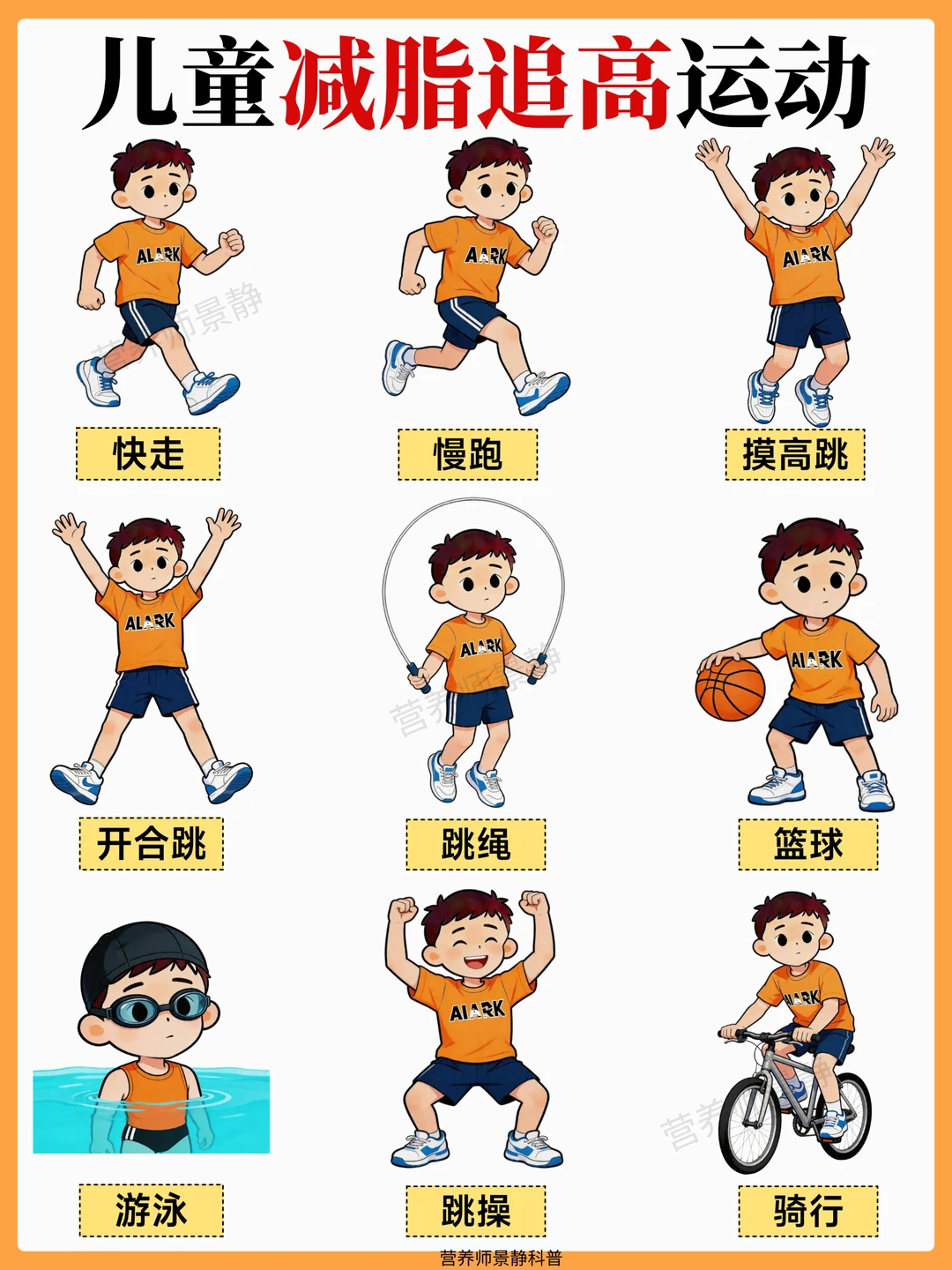 儿童减脂追高｜这9项运动照着练就对了