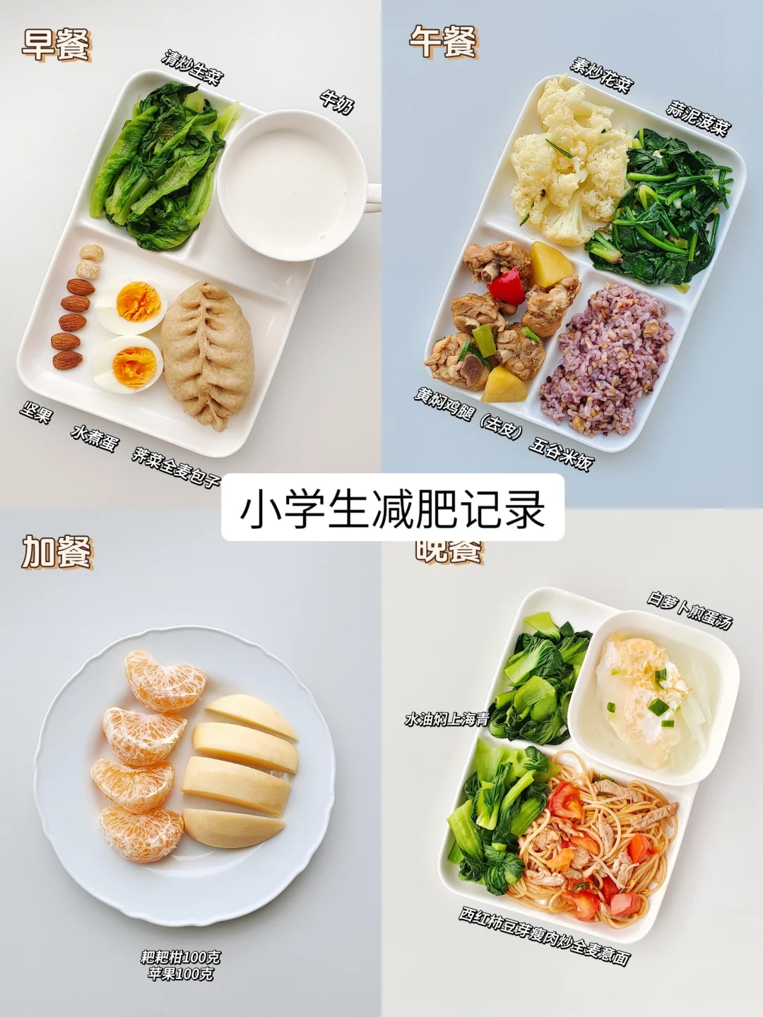 干净饮食｜已瘦23斤｜小学生减肥记录