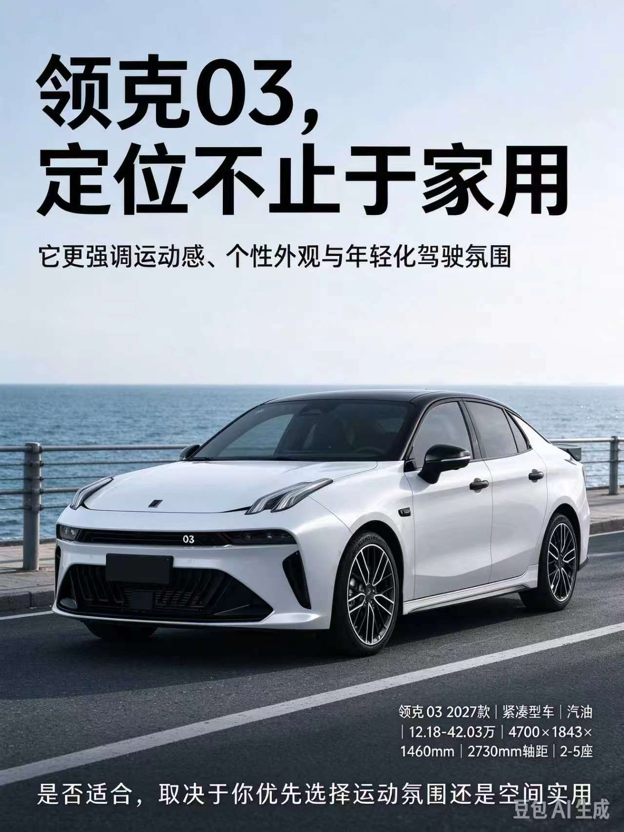 领克03，定位不止于家用