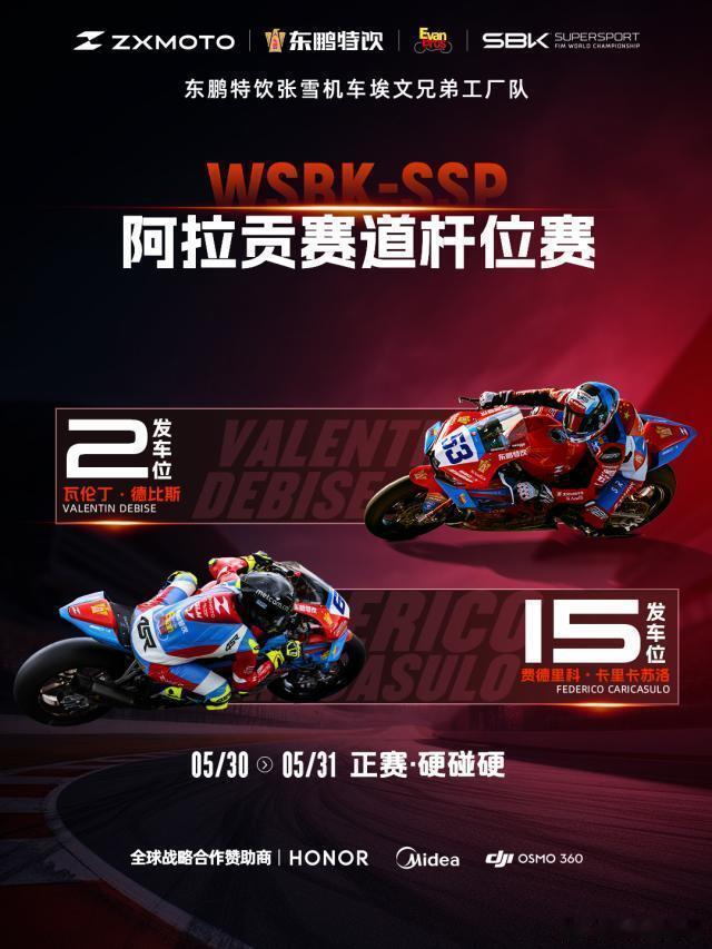 】张雪机车继续冲击冠军！德比斯阿拉贡站排位第二 今日正赛头排发车北京时...