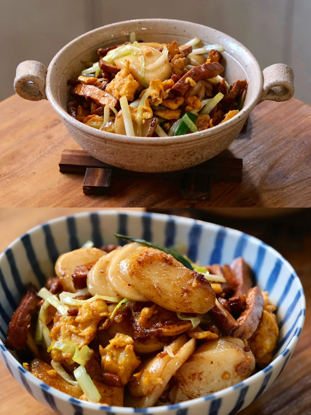 老婆点菜第338天 韭黄香干肉丝鸡蛋炒年糕