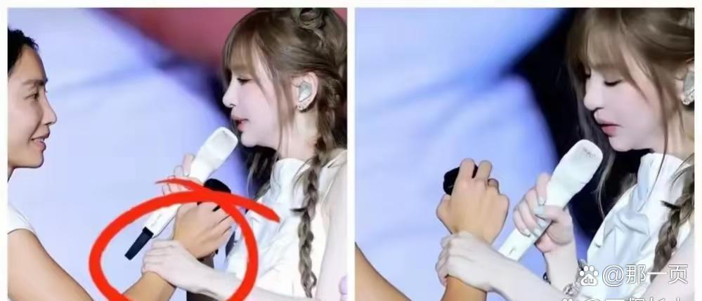 谁懂被乱吐槽天生白皮全靠粉底堆出来的窝火感啊？
王心凌在演唱会上直接把随行化妆师拽到台边，当场把自己和对方的胳膊并排放一块比色差，给台下起哄的人看得明明白白。化妆师站在边上，笑也不是僵着也不是。老粉早翻出她读书时就被叫牛奶学姐，不少见过真人的也说她本来就白，这事的重心压根就不在肤 ​
