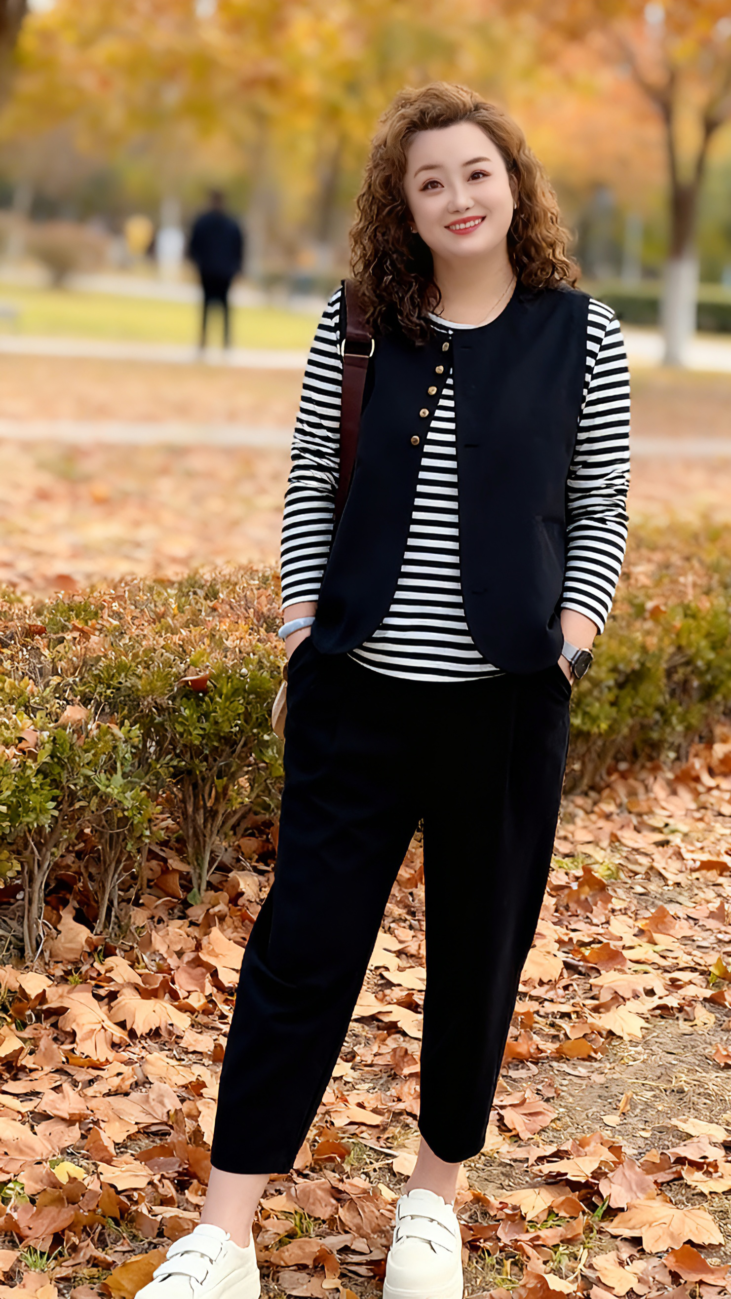 大码盐系轻熟风御姐范高级感时尚休闲三件套