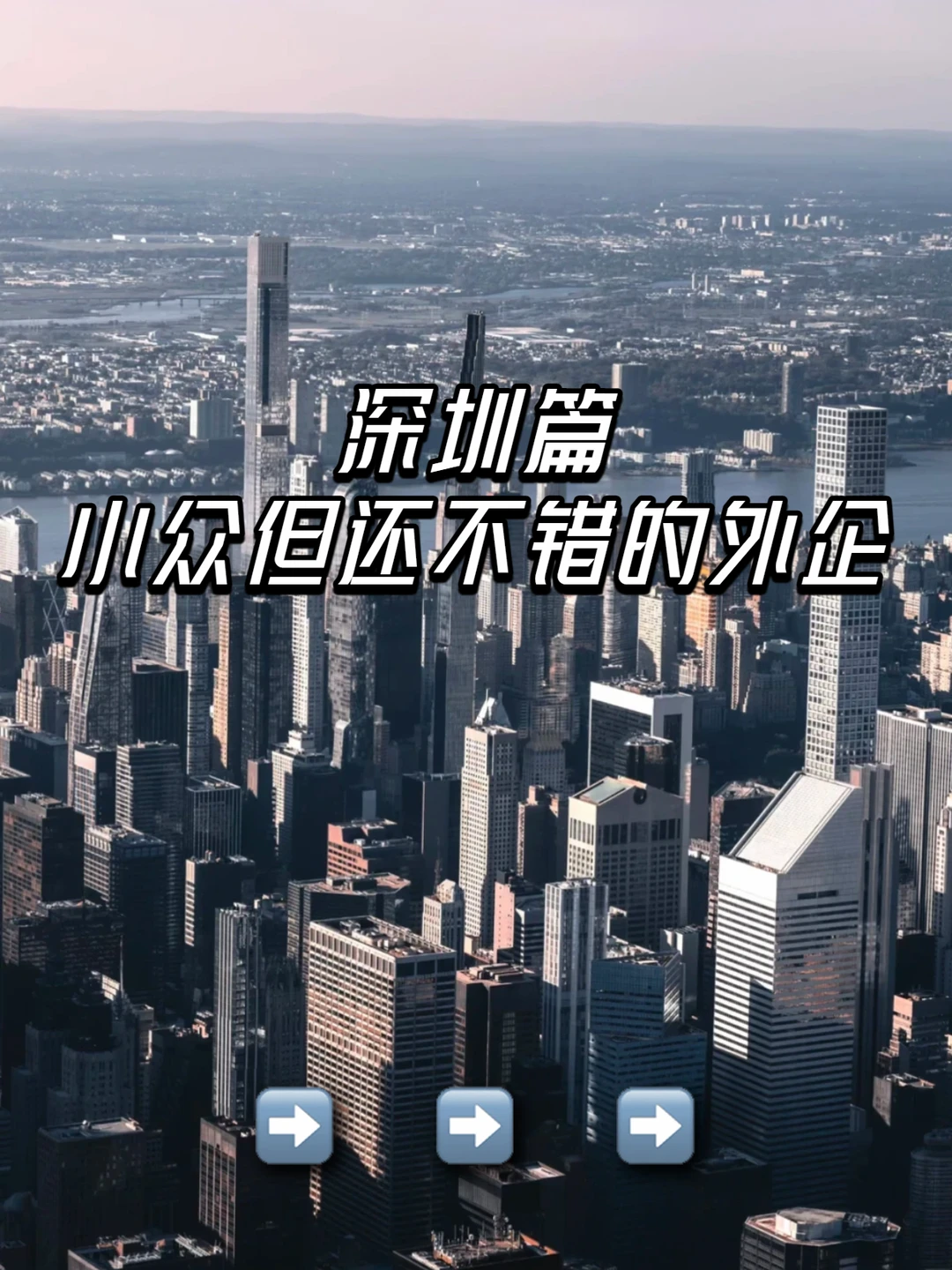 小众但还不错的深圳外企