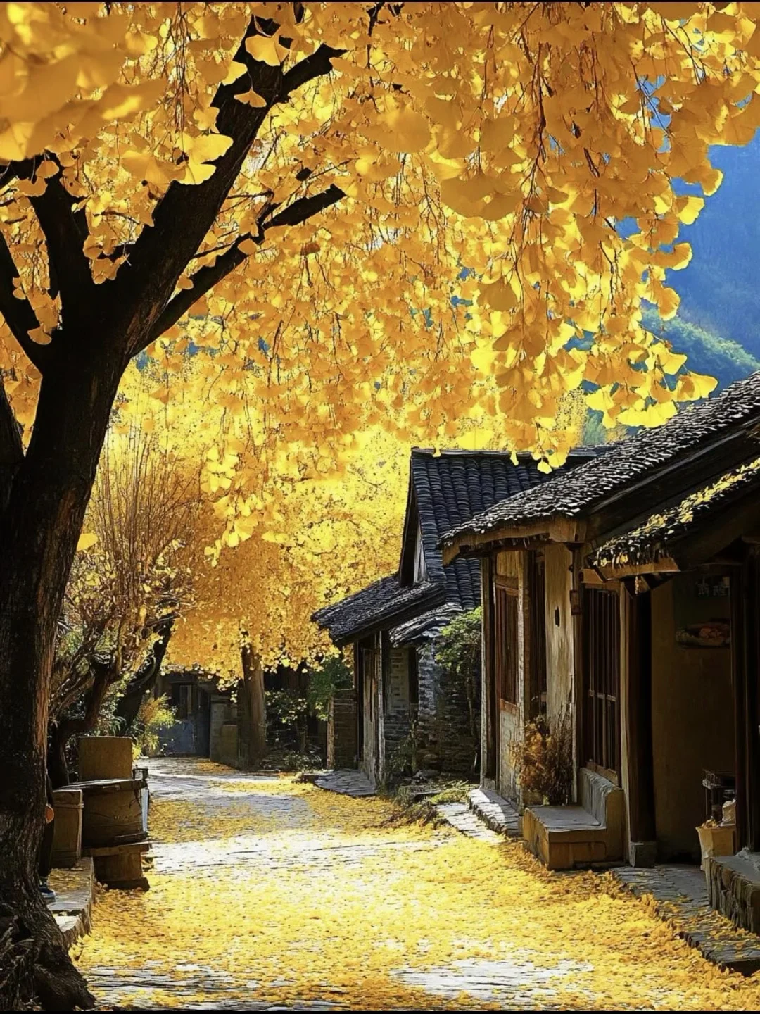 10月的腾冲，银杏村进入封神期！人少景美