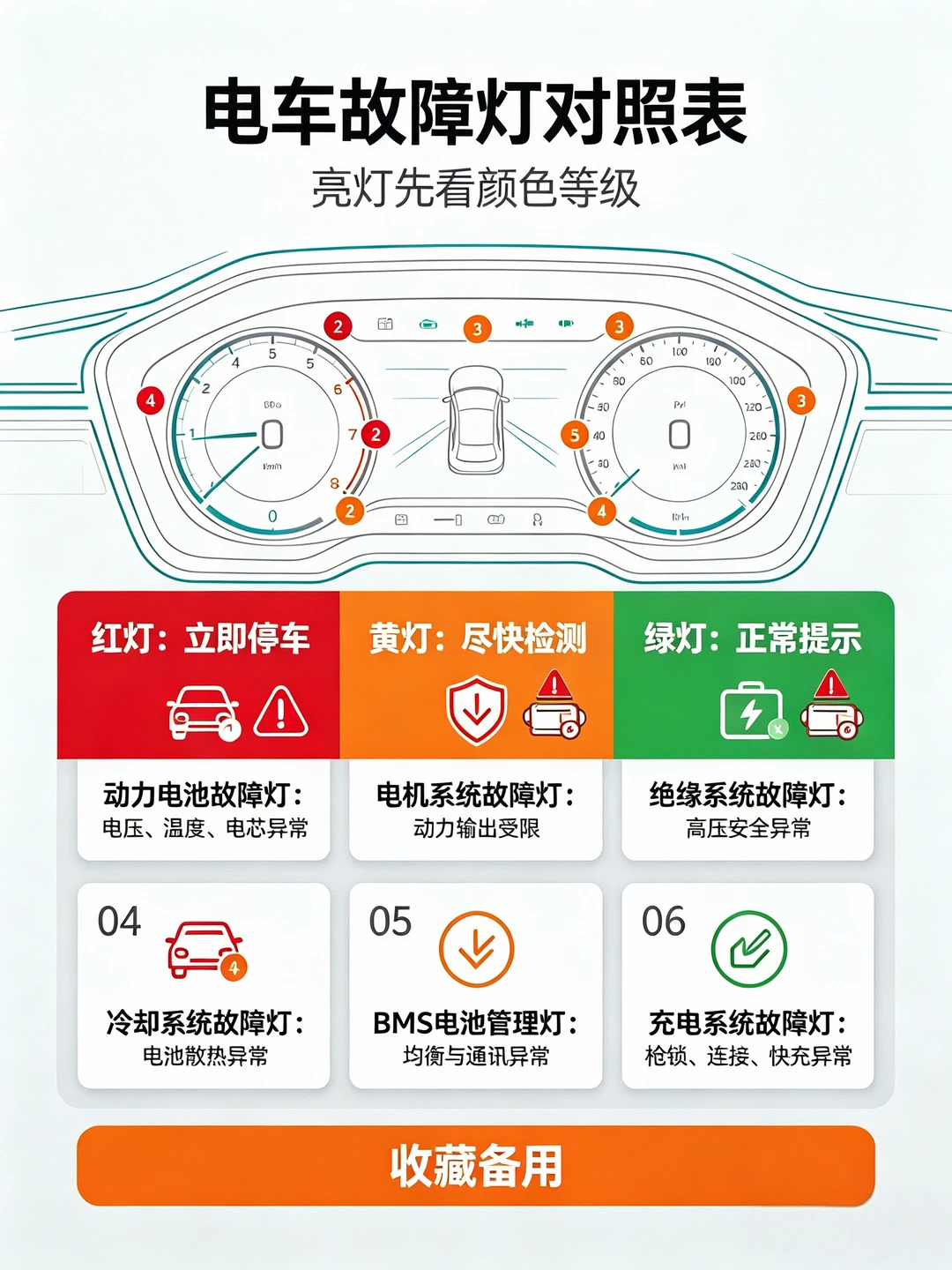 开车最怕仪表盘突然亮灯！