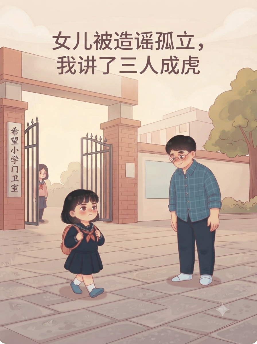 女儿被造谣孤立，我讲了三人成虎