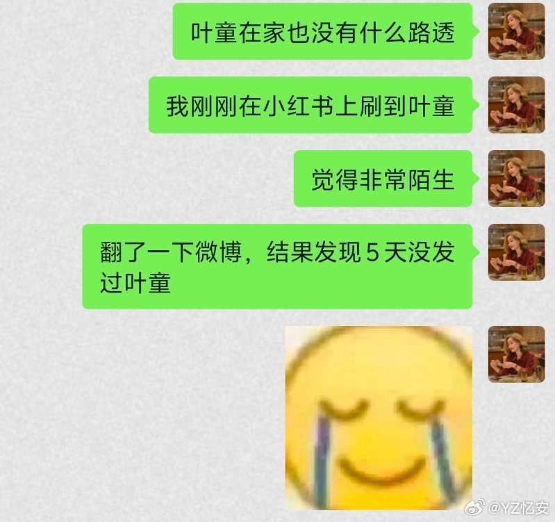 叶童，是个狠心的🐖🐖 。 ​