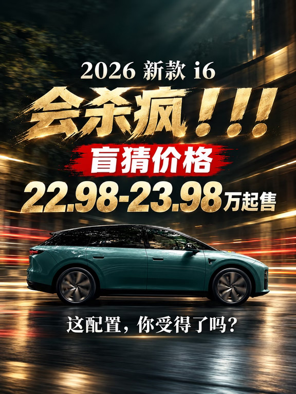 新款i6盲猜22.98万起售，今天进店客流爆了