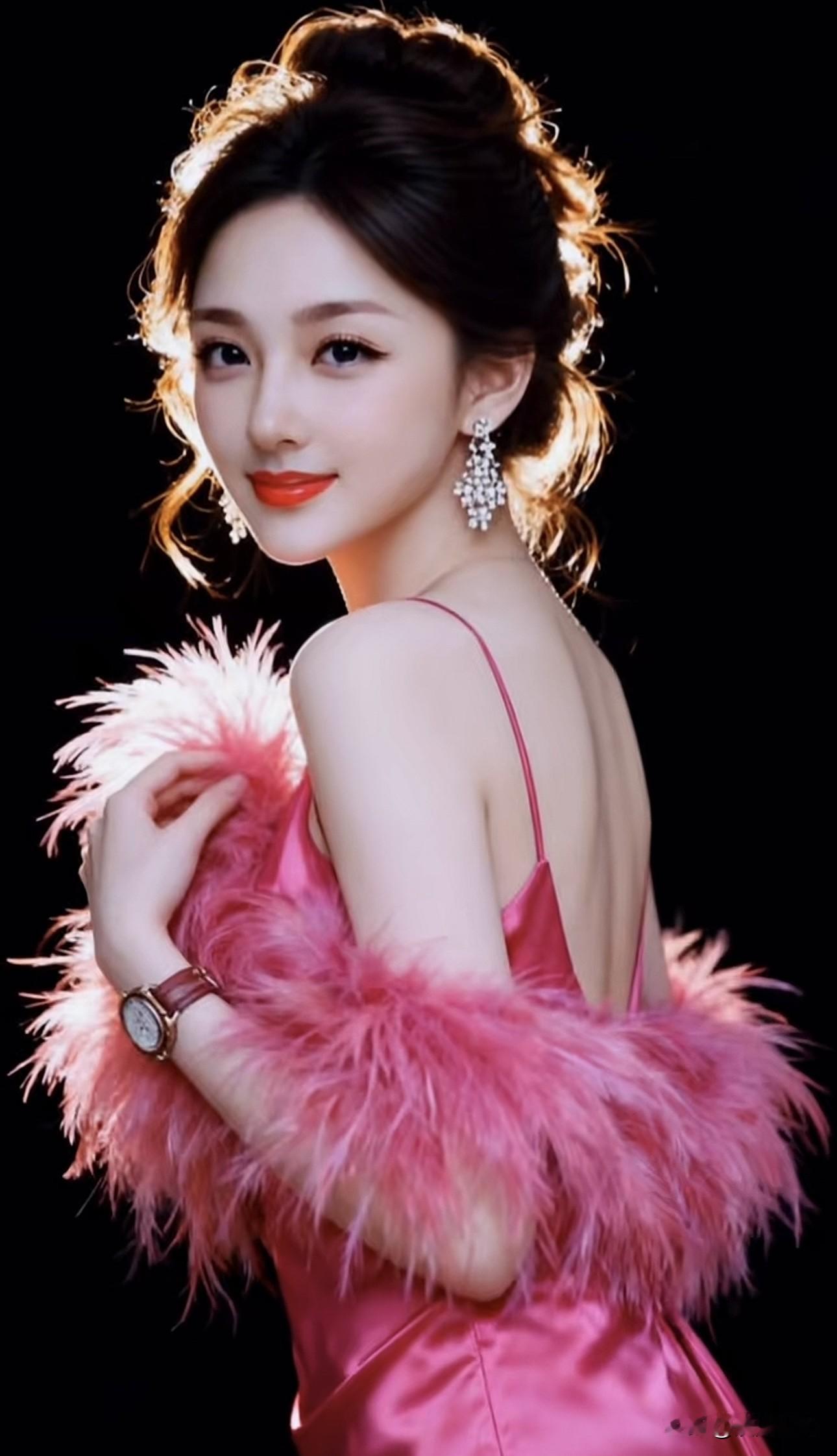 粉嫩少女心，优雅迷人，尽显时尚魅力！💖✨