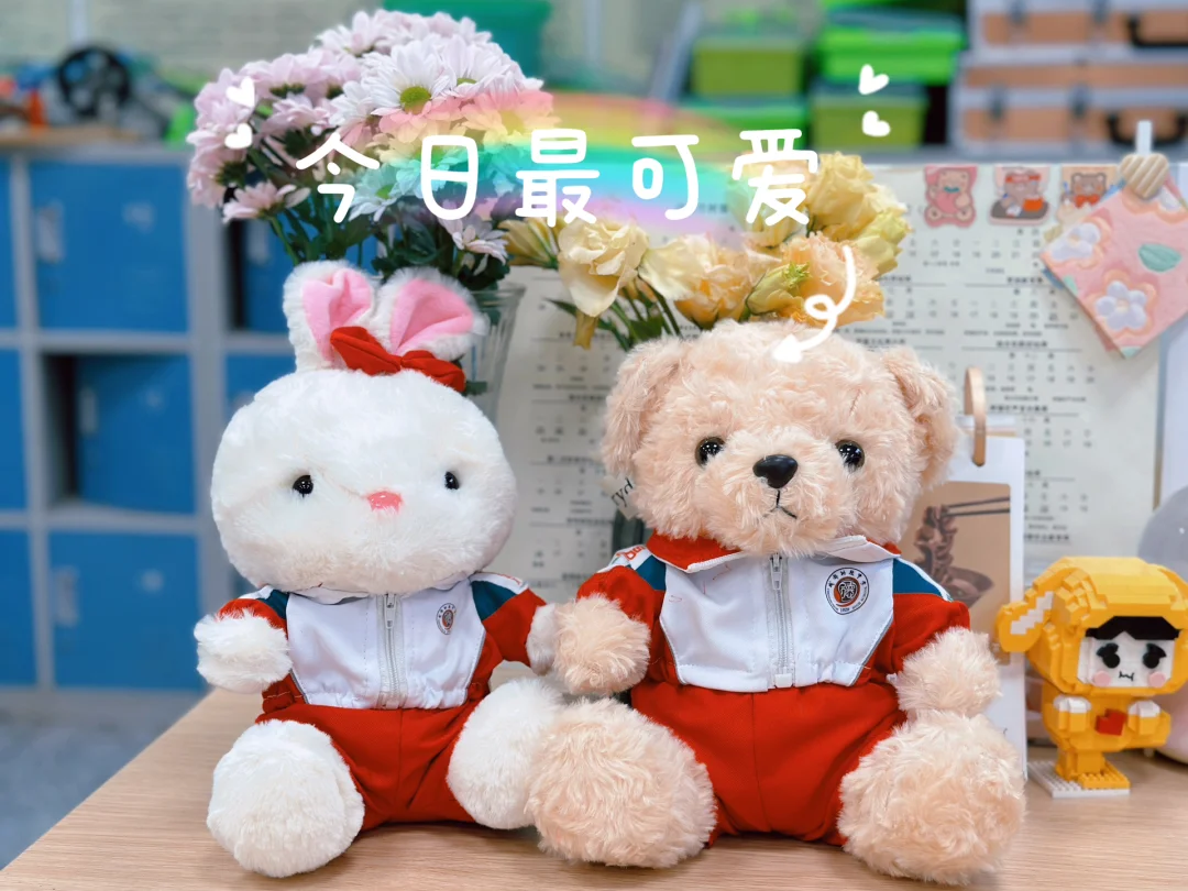 学校文创产品 穿校服的🐻 🐰