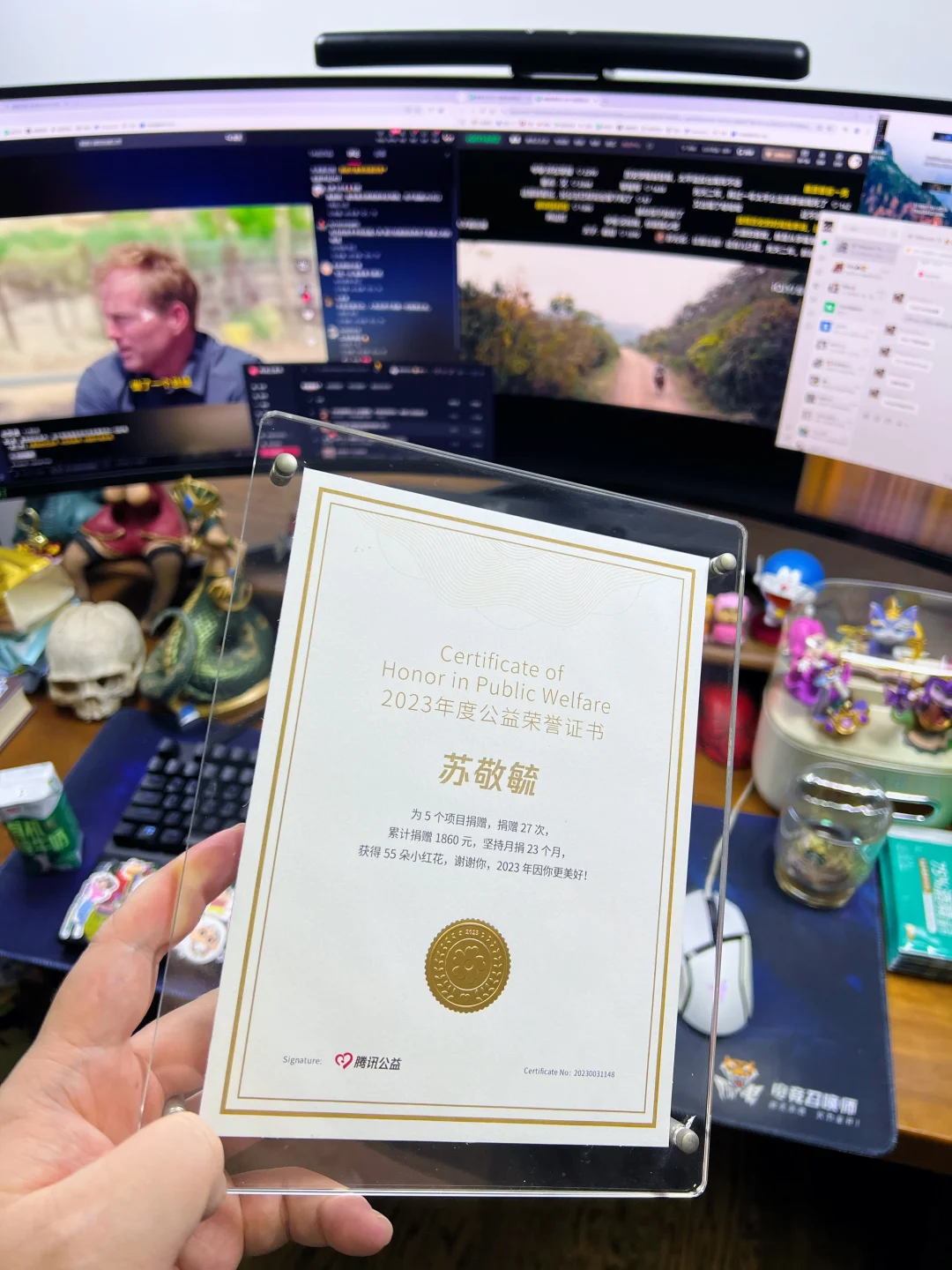 受英雄联盟公益计划的影响，一直有捐，一点微薄之力。联盟每次出的公益皮肤也全买了