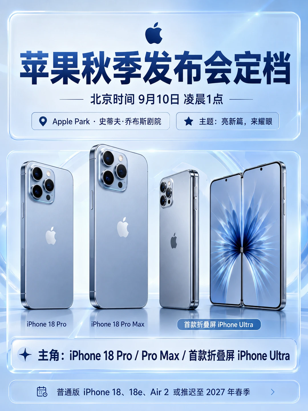 苹果折叠屏来了！iPhone Ultra首发爆料全解