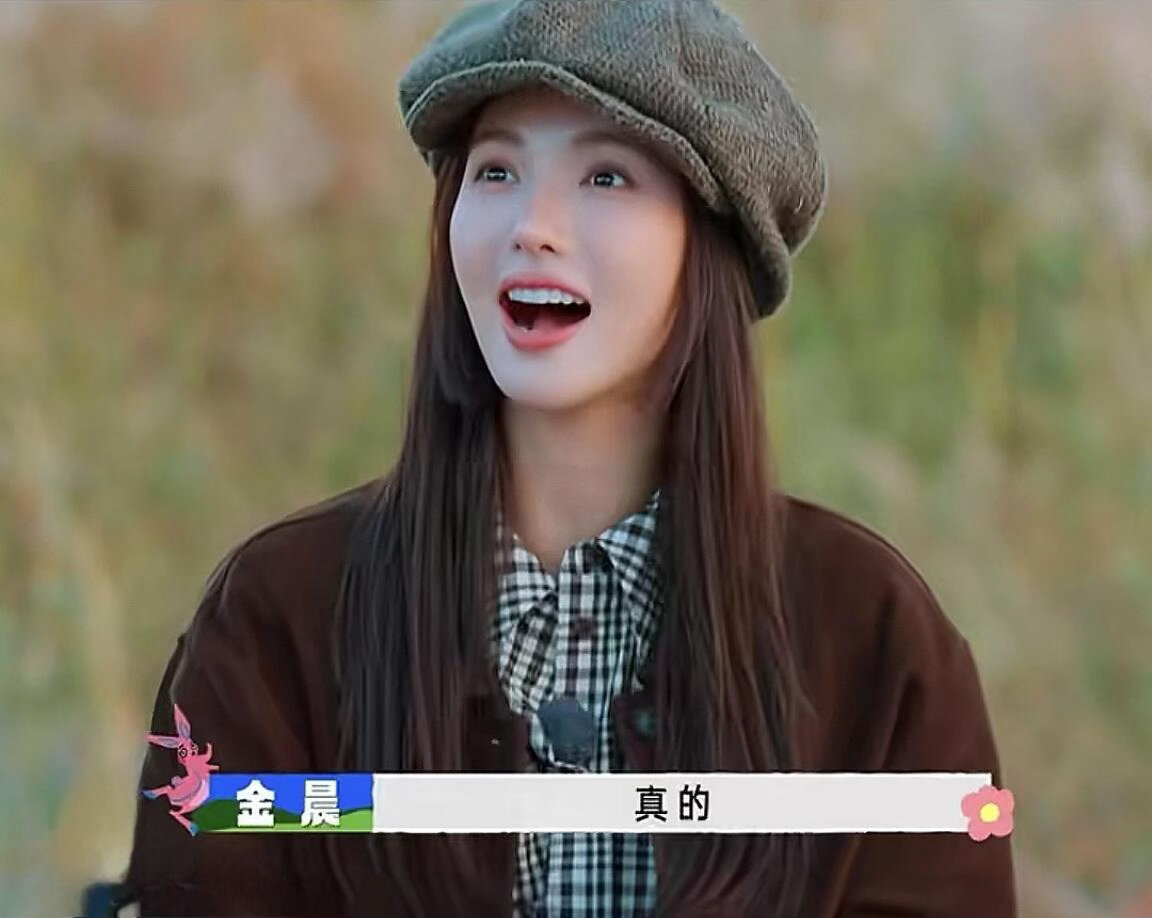 #金晨回应现发4更换常驻嘉宾#直播里的金晨真诚坦荡，聊起熟悉的综艺，言语之间满是对节目的一份情怀 ​