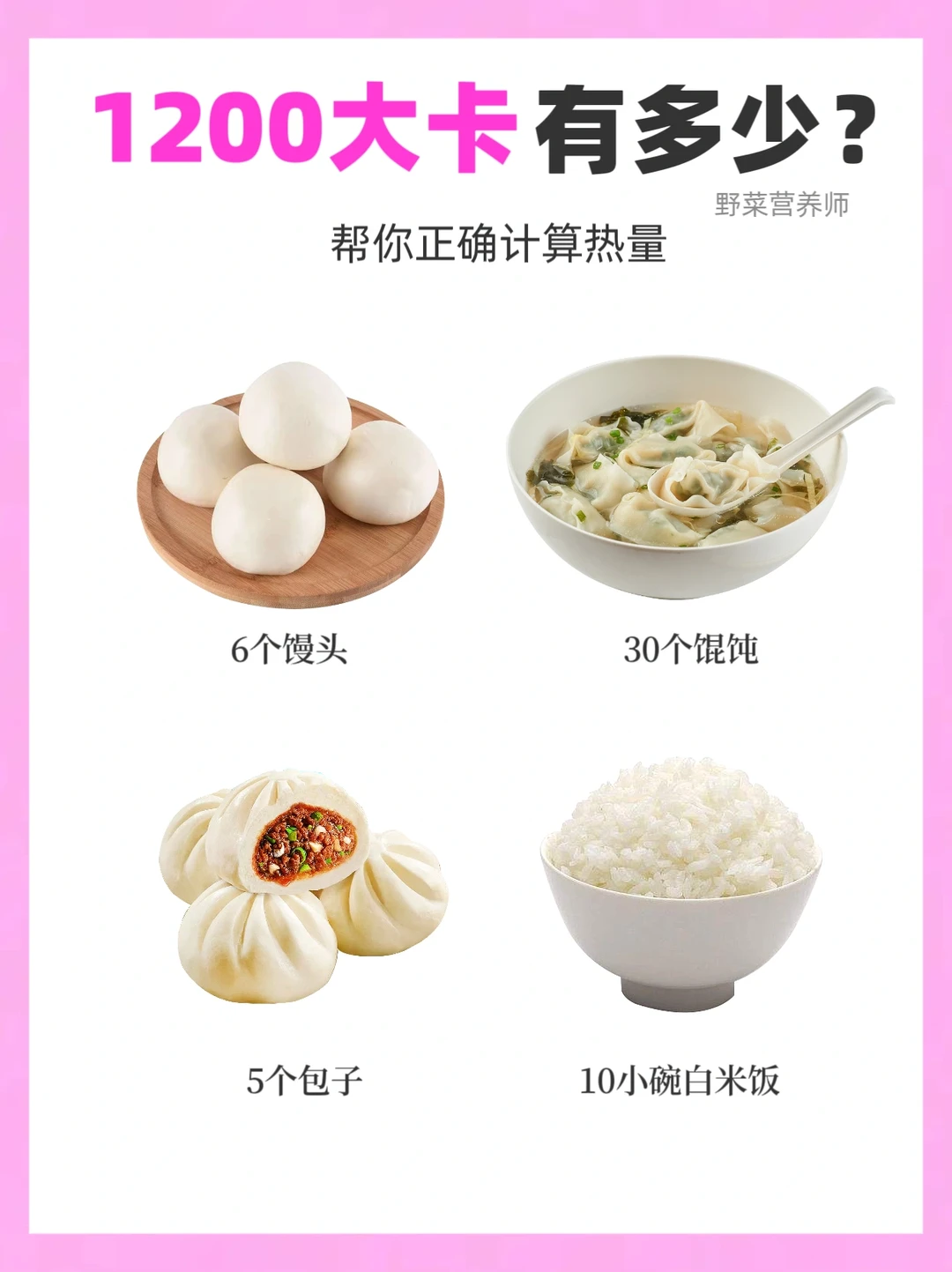 1200大卡到底有多少❓帮你正确计算热量